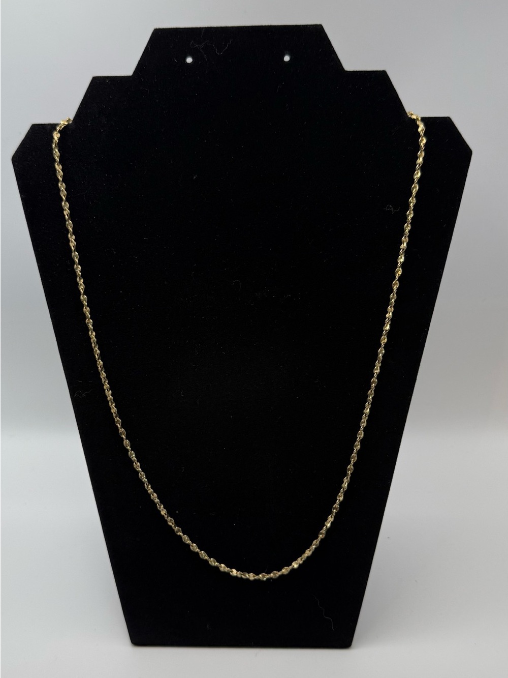 Source Unknown Gold Rope Chain Necklace